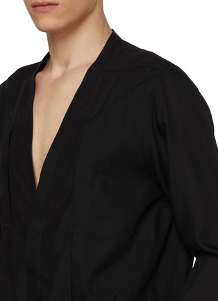  - RICK OWENS - Larry Fogpocket Wool Shirt