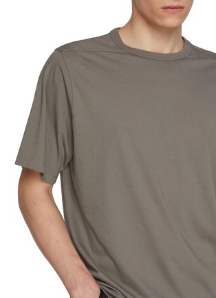  - RICK OWENS - Brad Back Seam Cotton T-Shirt
