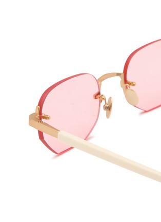 细节 - 点击放大 - GAST - Rimless Stainless Steel Sunglasses