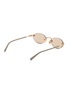 模特儿示范图 - 点击放大 - GAST - Rimless Stainless Steel Oval Sunglasses