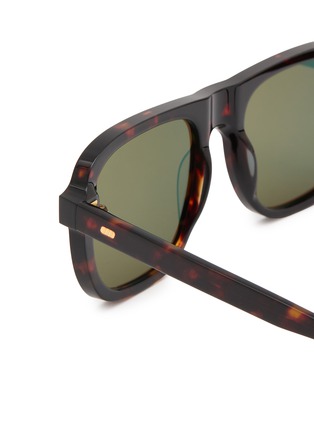 细节 - 点击放大 - GAST - Havana Acetate Square Sunglasses