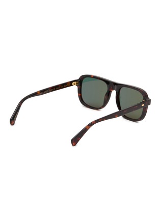 模特儿示范图 - 点击放大 - GAST - Havana Acetate Square Sunglasses