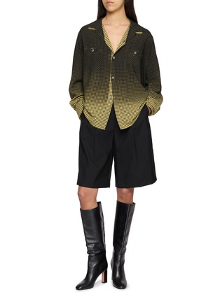 模特儿示范图 - 点击放大 - MAISON MARGIELA - Gradient Check Shirt
