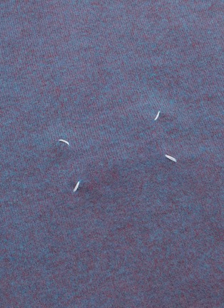 细节 - 点击放大 - MAISON MARGIELA - 双色初剪羊毛围巾