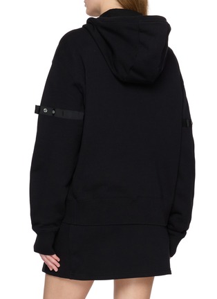 背面 - 点击放大 - THOM BROWNE - Grosgrain Armbands Zip Up Cotton Hoodie