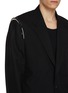  - MAISON MARGIELA - Single Breasted Unfinished Shoulder Seam Tropical Wool Blazer