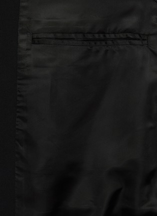  - MAISON MARGIELA - Single Breasted Unfinished Shoulder Seam Tropical Wool Blazer