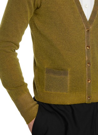  - MAISON MARGIELA - Faded Seam Wool Knit Cardigan