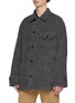 细节 - 点击放大 - MAISON MARGIELA - Reversible Herringbone Fleece Lined Cotton Twill Jacket