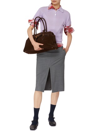 模特儿示范图 - 点击放大 - GUEST IN RESIDENCE - 华夫格羊绒针织衫