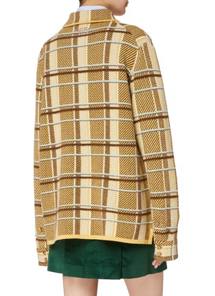 背面 - 点击放大 - GUEST IN RESIDENCE - 格纹羊绒工装衬衫