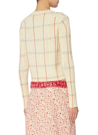 背面 - 点击放大 - GUEST IN RESIDENCE - 羊绒扭纹针织套头衫