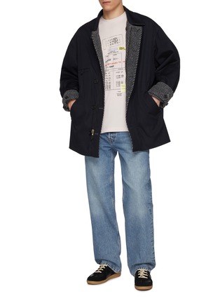 模特儿示范图 - 点击放大 - MM6 MAISON MARGIELA - Library Receipt Print Cotton T-Shirt