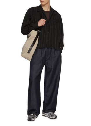 模特儿示范图 - 点击放大 - BEAUTIFUL PEOPLE - Double End Pinstripe Pyjama Shirt