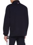 背面 - 点击放大 - THOM BROWNE - Funnel Neck Half Zip Colour Block Side 4-Bar Cotton Sweatshirt