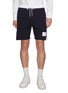 首图 - 点击放大 - THOM BROWNE - Colour Block Drawstring Waist Side 4-Bar Cotton Sweatshorts