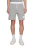 首图 - 点击放大 - THOM BROWNE - Colour Block Drawstring Waist Side 4-Bar Cotton Sweatshorts
