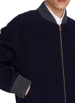  - THOM BROWNE - RWB Back Stripe Wool Bomber Jacket