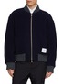 首图 - 点击放大 - THOM BROWNE - RWB Back Stripe Wool Bomber Jacket