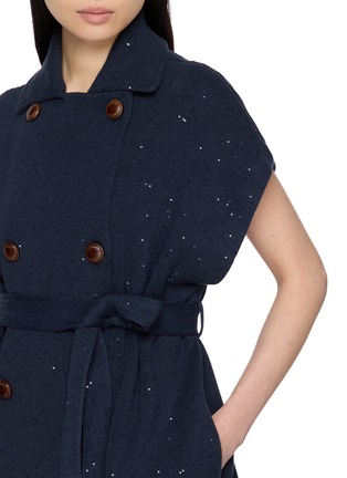  - BRUNELLO CUCINELLI - 腰带饰针织开衫
