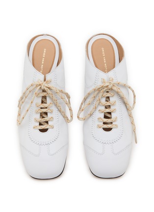 细节 - 点击放大 - DRIES VAN NOTEN - 60 系带穆勒高跟鞋