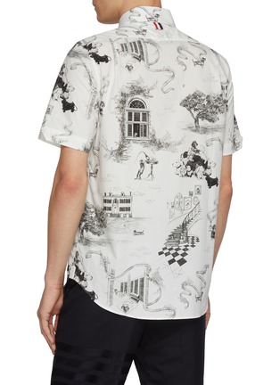 背面 - 点击放大 - THOM BROWNE - Hector Mansion Print Cotton Shirt