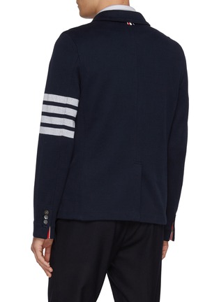 背面 - 点击放大 - THOM BROWNE - 4 Bar Single Breasted Cotton Blazer