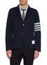 首图 - 点击放大 - THOM BROWNE - 4 Bar Single Breasted Cotton Blazer