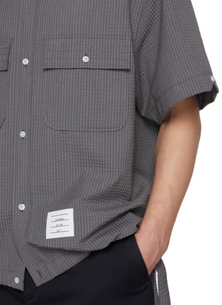  - THOM BROWNE - 廓形短袖工装衬衫