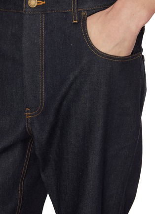  - THOM BROWNE - 褶边直筒牛仔裤