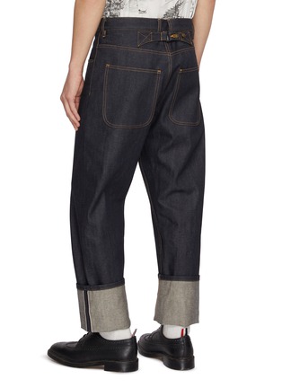 背面 - 点击放大 - THOM BROWNE - 褶边直筒牛仔裤