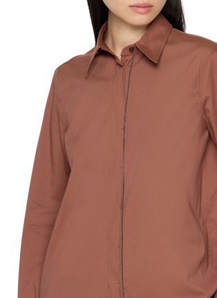  - BRUNELLO CUCINELLI - 镶珠饰长袖衬衫