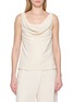 首图 - 点击放大 - BRUNELLO CUCINELLI - Sleeveless Draped V-Neck Viscose Top