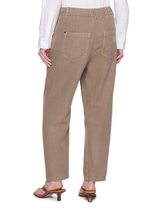 背面 - 点击放大 - BRUNELLO CUCINELLI - Garment Dyed Cotton Linen Suiting Pants