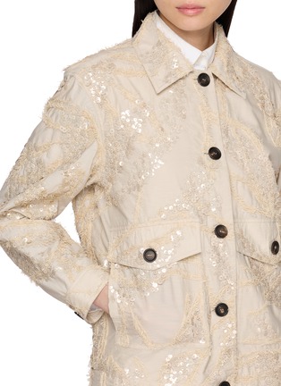 - BRUNELLO CUCINELLI - 亮片刺绣提花夹克