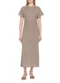 首图 - 点击放大 - BRUNELLO CUCINELLI - Ribbed Crewneck Linen Blend Dress