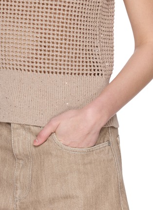  - BRUNELLO CUCINELLI - Openwork Cotton Knit Vest