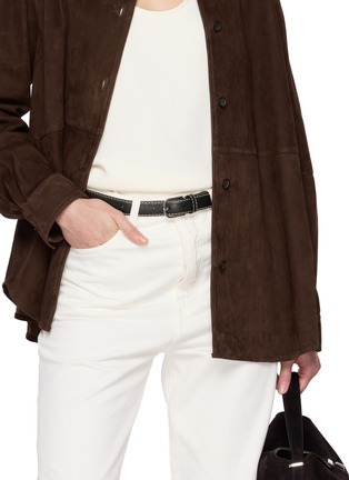 模特儿示范图 - 点击放大 - TOTEME - 金属扣皮带