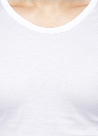 细节 - 点击放大 - ZIMMERLI - 252ROYAL CLASSIC纯棉圆领T恤