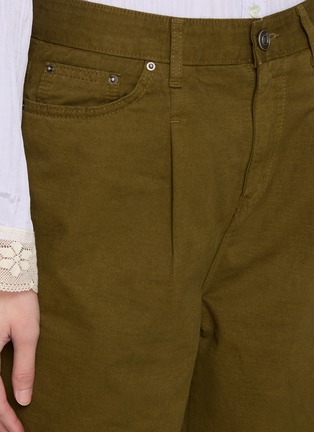  - SIENNE - Curved Leg Garment Dyed Pants