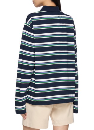 背面 - 点击放大 - SIENNE - Olsen Long Sleeve Striped Polo Top