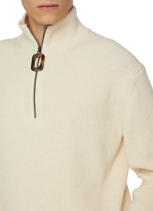  - JW ANDERSON - Half Zip Wool Cotton Sweater