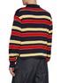 背面 - 点击放大 - JW ANDERSON - Striped Contrast Panel Cotton Wool Knit Rugby Polo Sweater