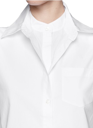 细节 - 点击放大 - ALEXANDERWANG - 层次纯棉衬衫连衣裙