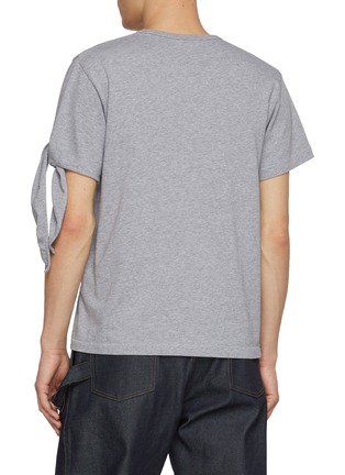 背面 - 点击放大 - JW ANDERSON - Knotted Sleeve Cotton T-Shirt