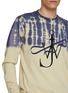  - JW ANDERSON - Half Dip Dye Anchor Cotton Sweatshirt