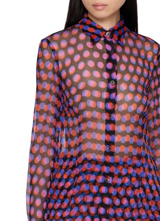  - DRIES VAN NOTEN - 波点雪纺衬衫