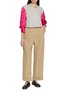 模特儿示范图 - 点击放大 - DRIES VAN NOTEN - 波点印花拼接袖上衣