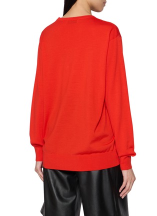 背面 - 点击放大 - DRIES VAN NOTEN - TUOMAS V 领镶饰针织上衣