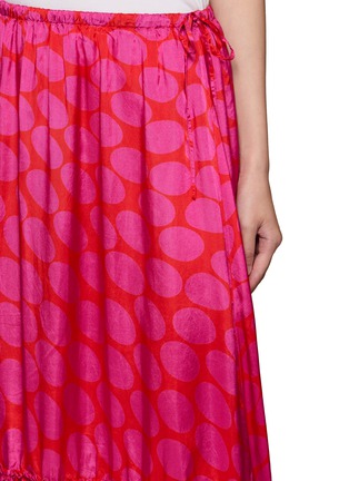  - DRIES VAN NOTEN - 荷叶摆印花中长半身裙
